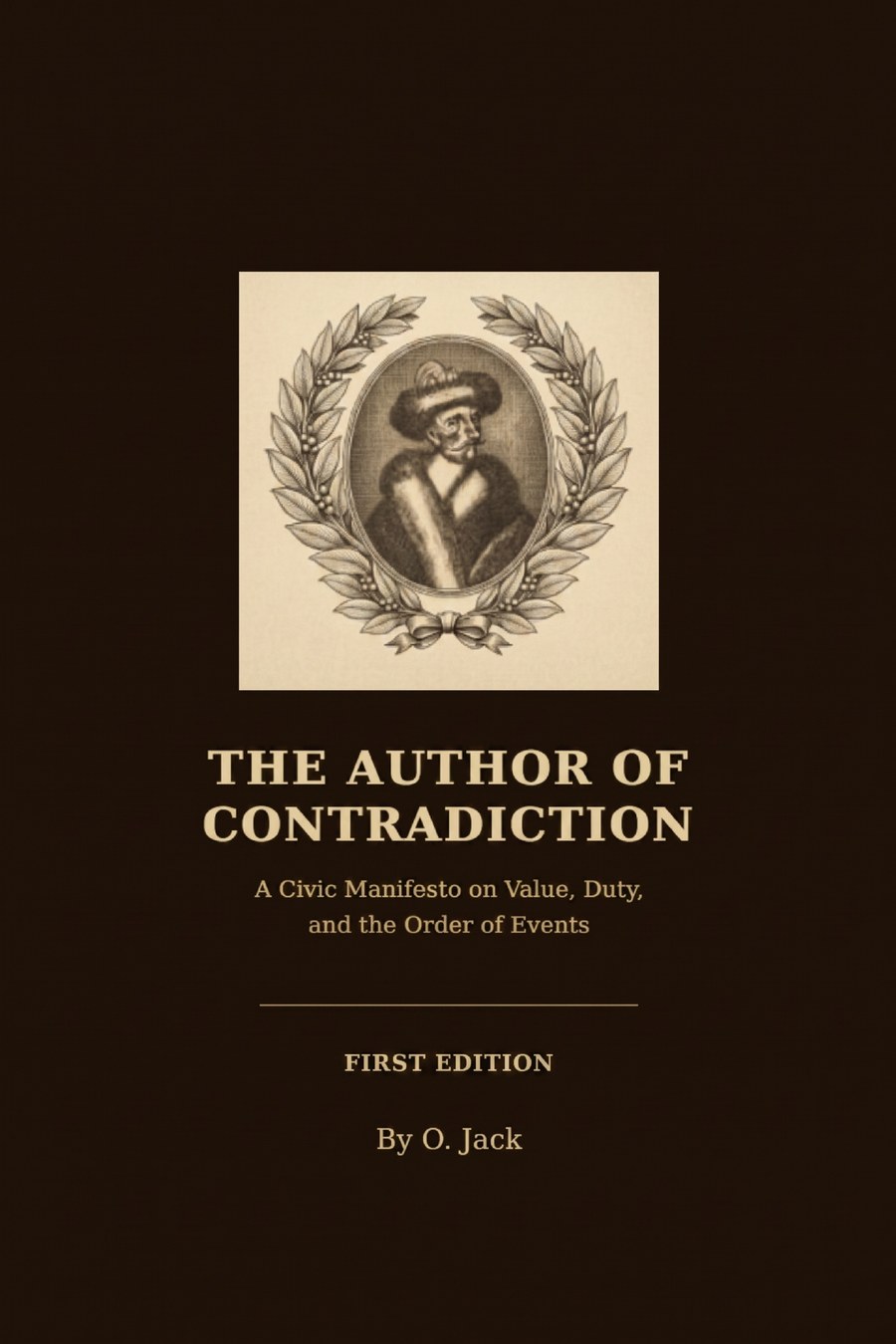 The Author of Contradiction book cover by O. Jack